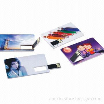 Credit Card-shaped USB Flash Disks, OEM and ODM Orders Welcomed
